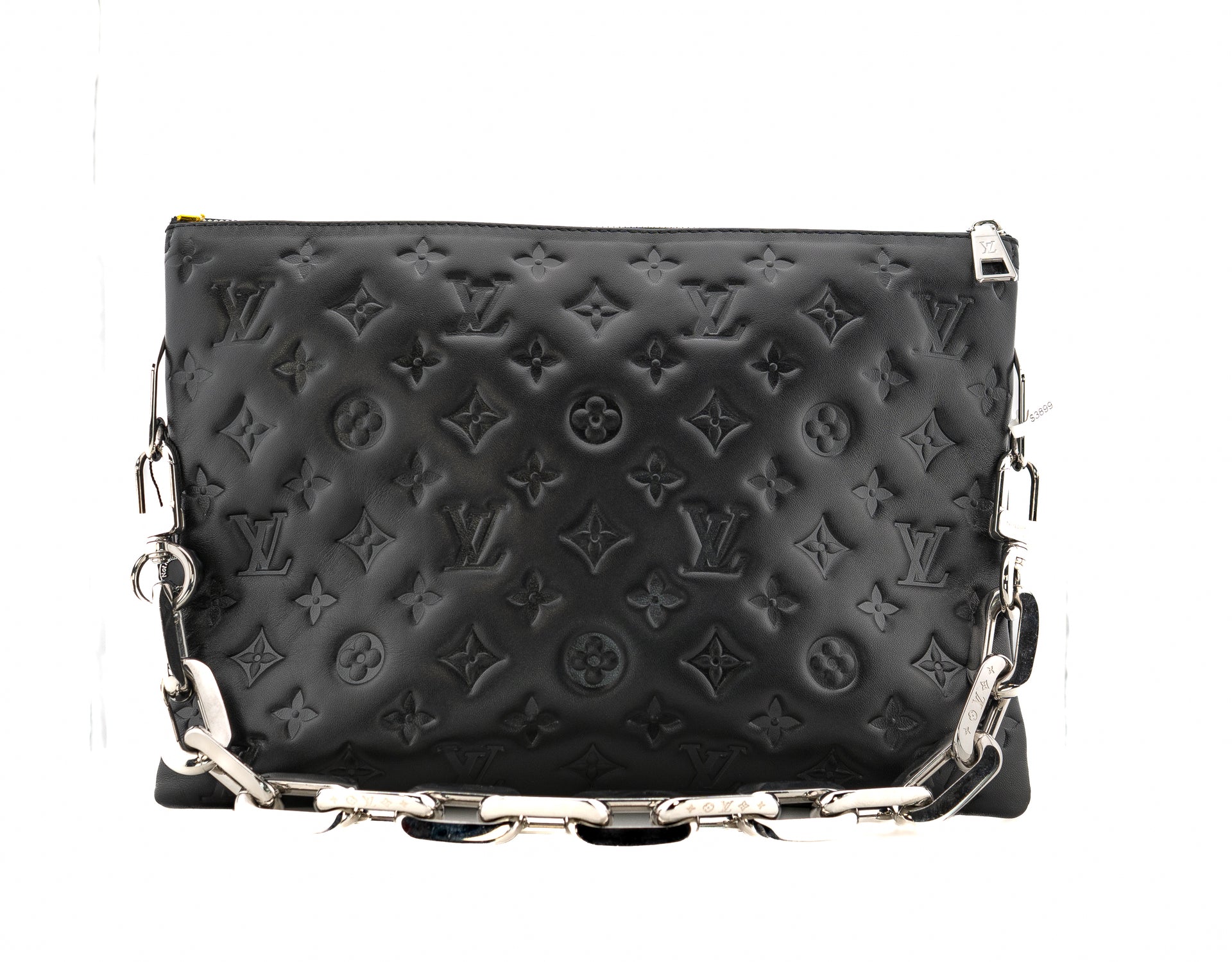 Louis Vuitton Coussin MM Monogram Embossed Puffy Lambskin Noir