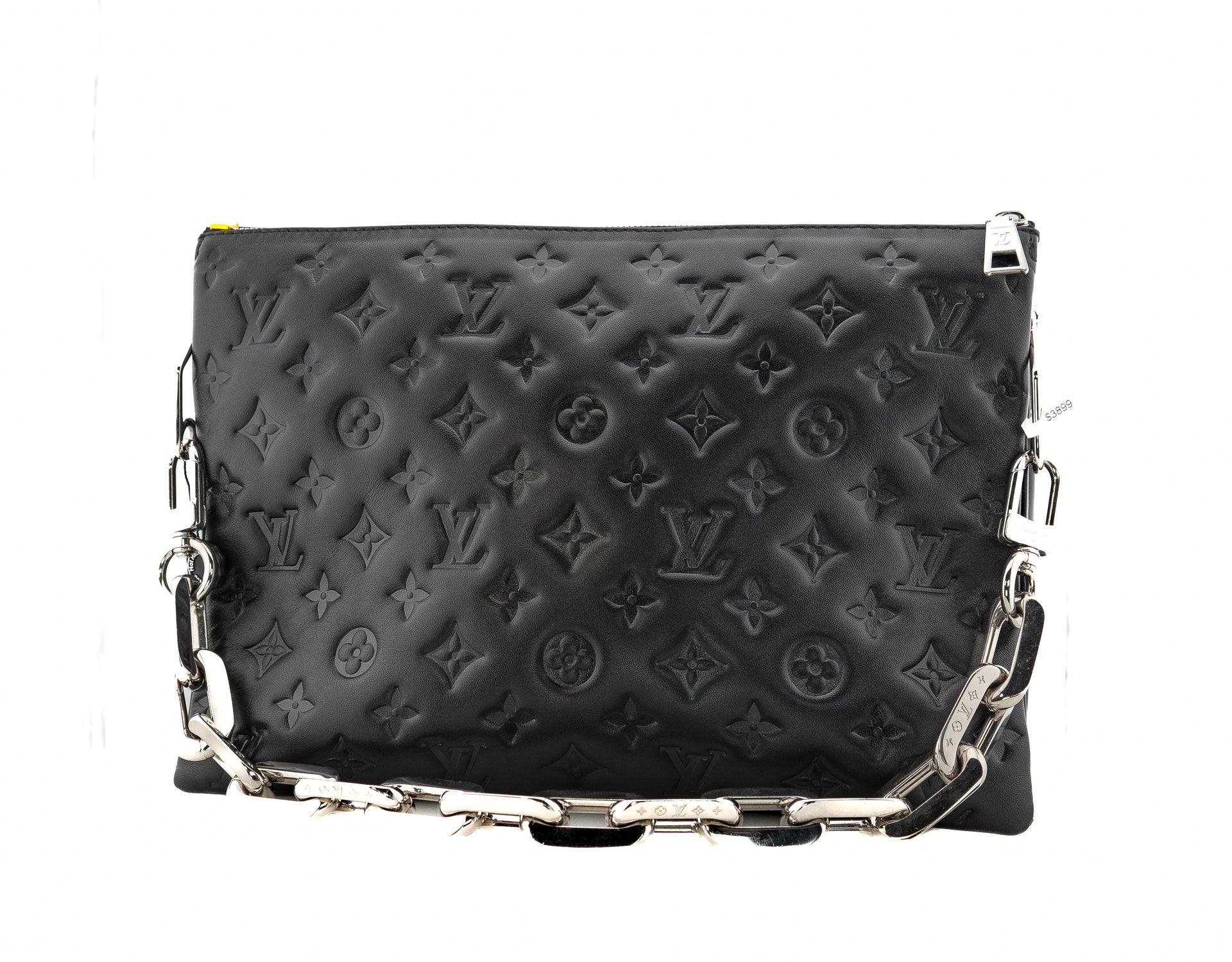 Louis Vuitton Coussin MM Monogram Embossed Puffy Lambskin Noir