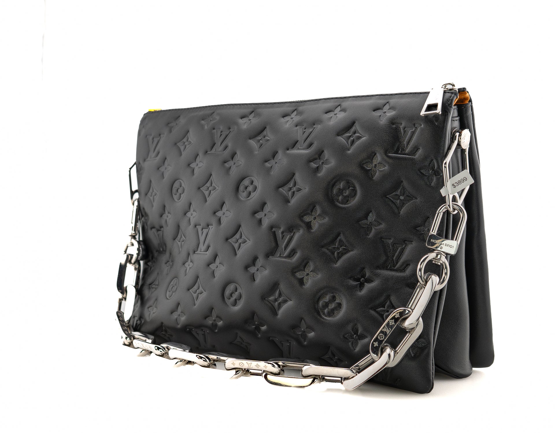 Louis Vuitton Coussin MM Monogram Embossed Puffy Lambskin Noir