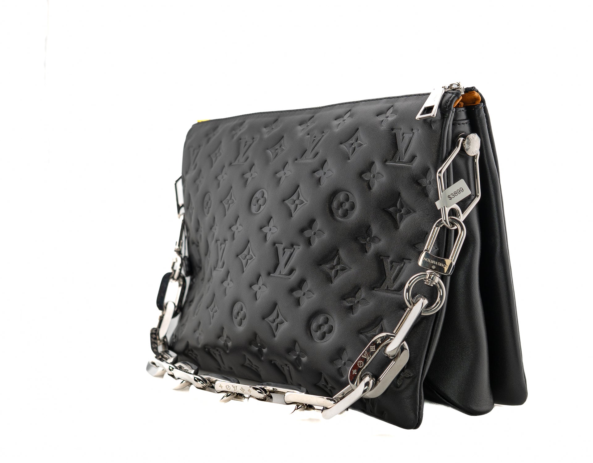 Louis Vuitton Coussin MM Monogram Embossed Puffy Lambskin Noir