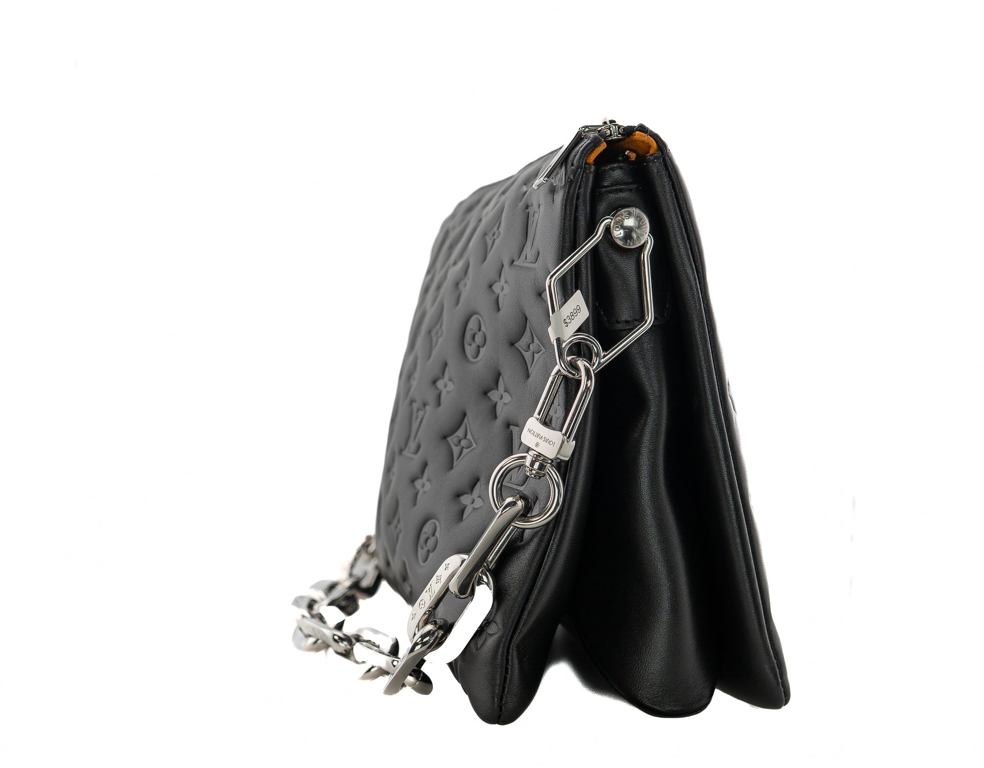 Louis Vuitton Coussin MM Monogram Embossed Puffy Lambskin Noir