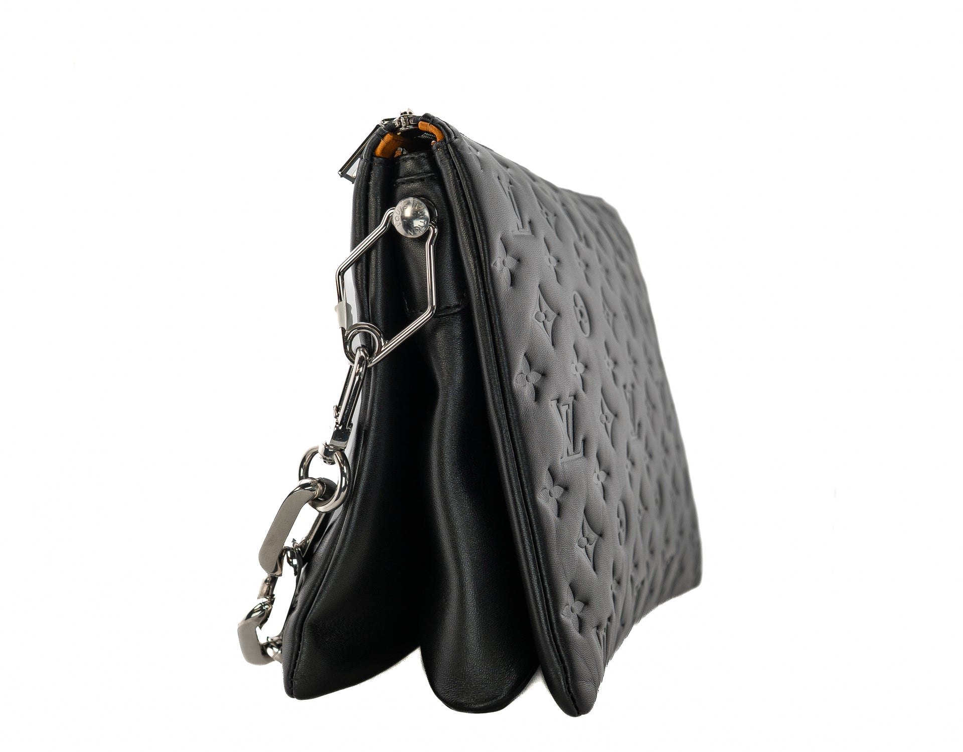 Louis Vuitton Coussin MM Monogram Embossed Puffy Lambskin Noir