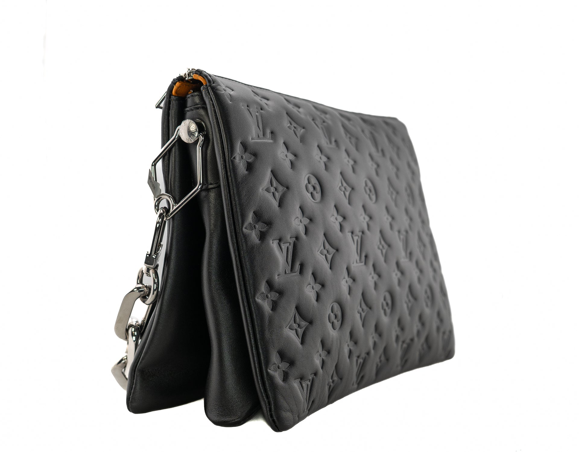 Louis Vuitton Coussin MM Monogram Embossed Puffy Lambskin Noir