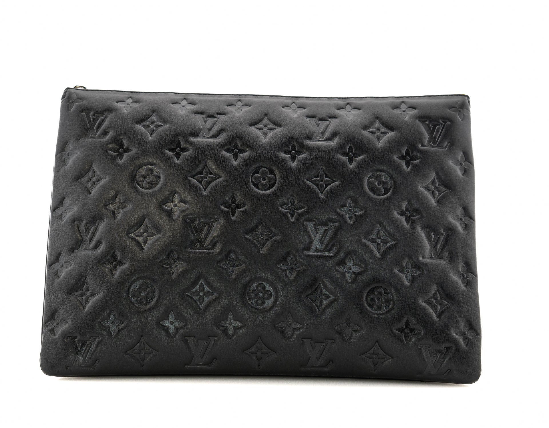 Louis Vuitton Coussin MM Monogram Embossed Puffy Lambskin Noir