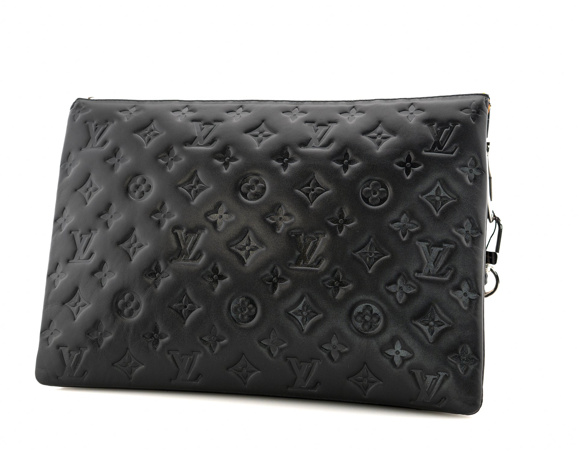 Louis Vuitton Coussin MM Monogram Embossed Puffy Lambskin Noir