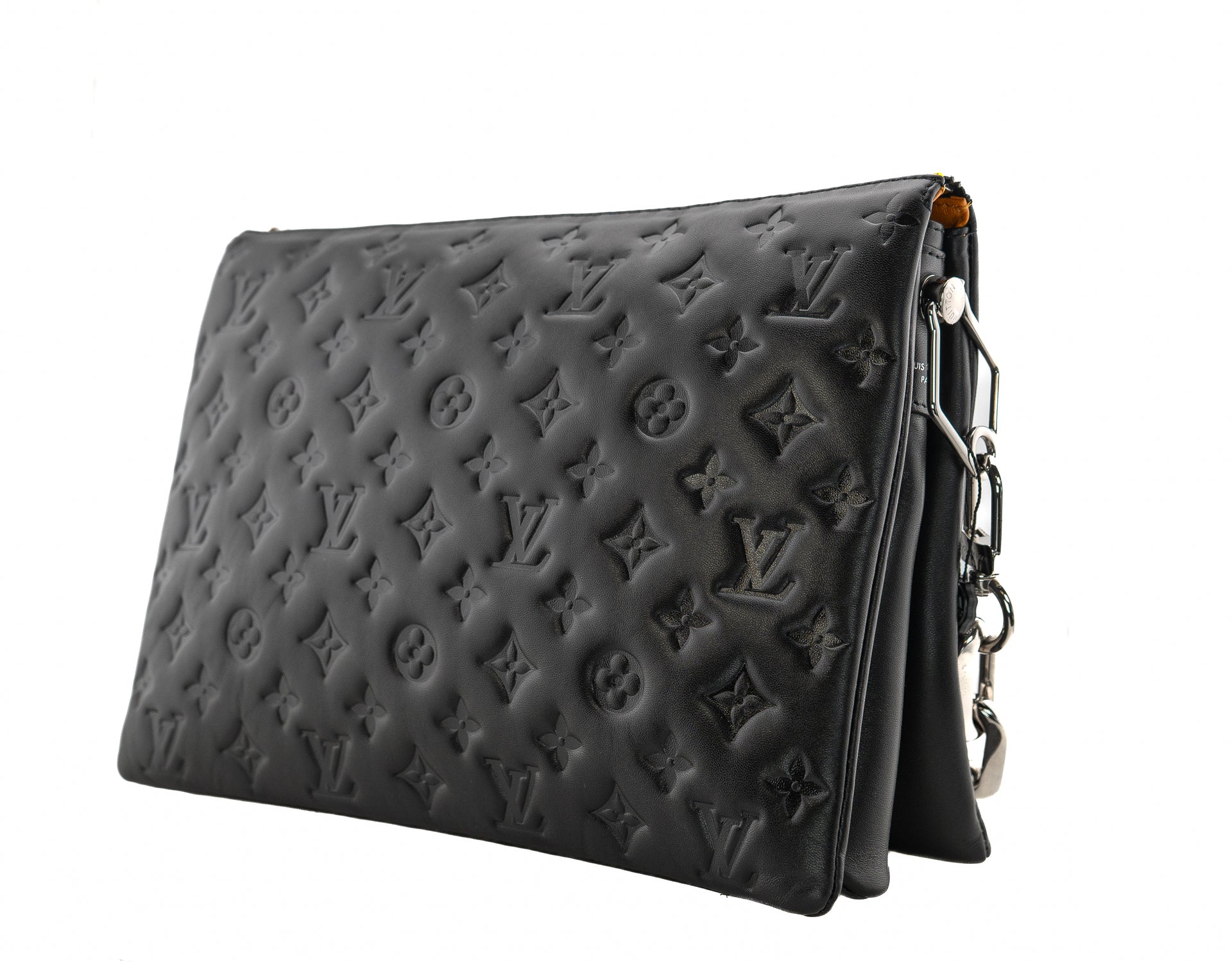 Louis Vuitton Coussin MM Monogram Embossed Puffy Lambskin Noir