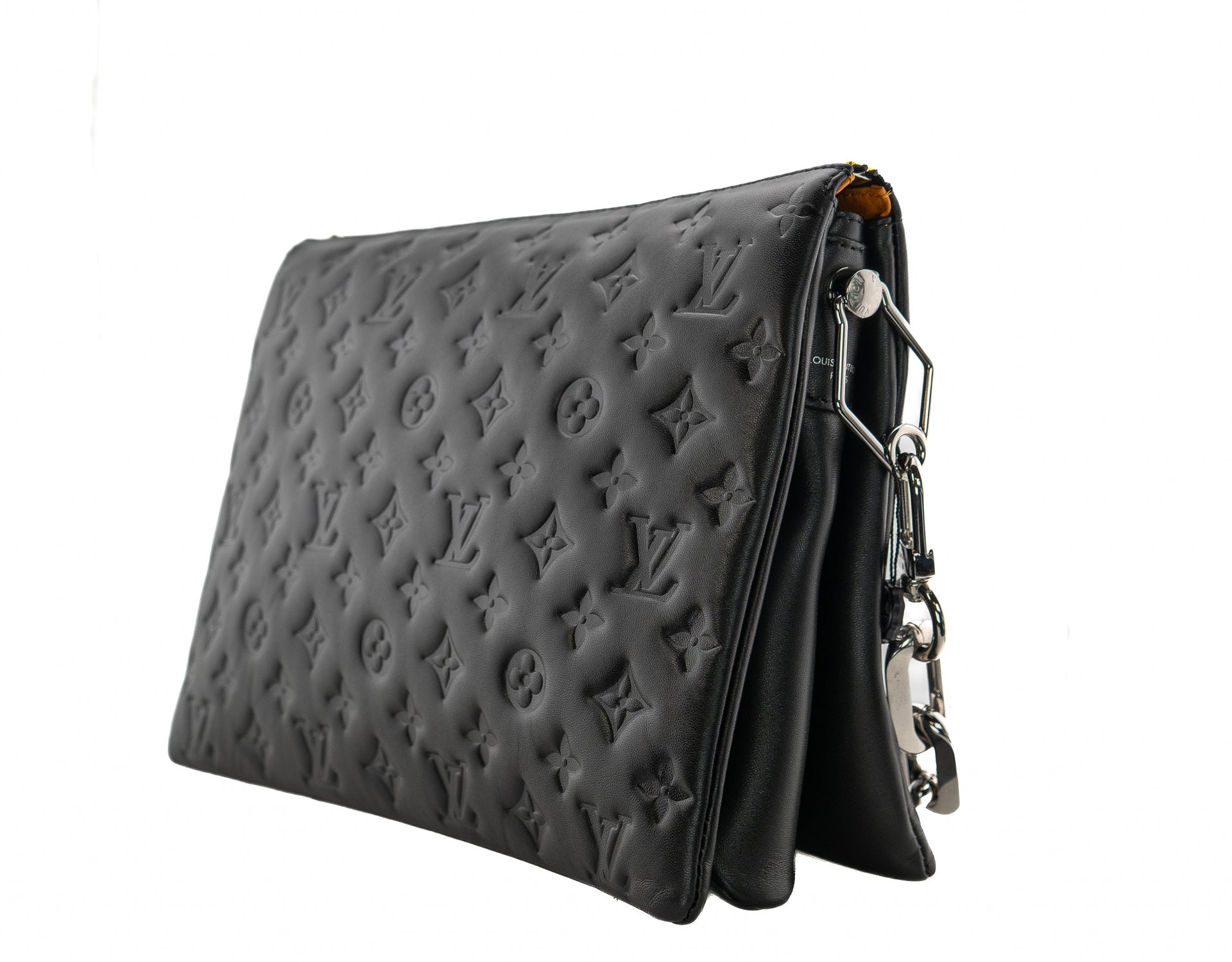 Louis Vuitton Coussin MM Monogram Embossed Puffy Lambskin Noir