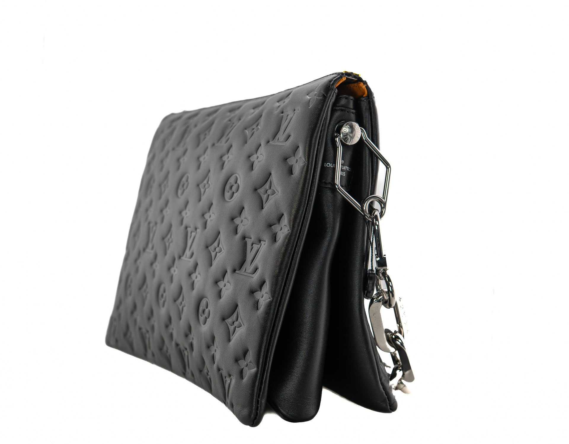 Louis Vuitton Coussin MM Monogram Embossed Puffy Lambskin Noir