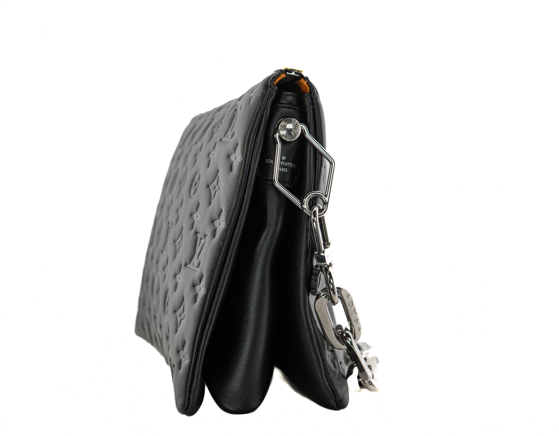 Louis Vuitton Coussin MM Monogram Embossed Puffy Lambskin Noir