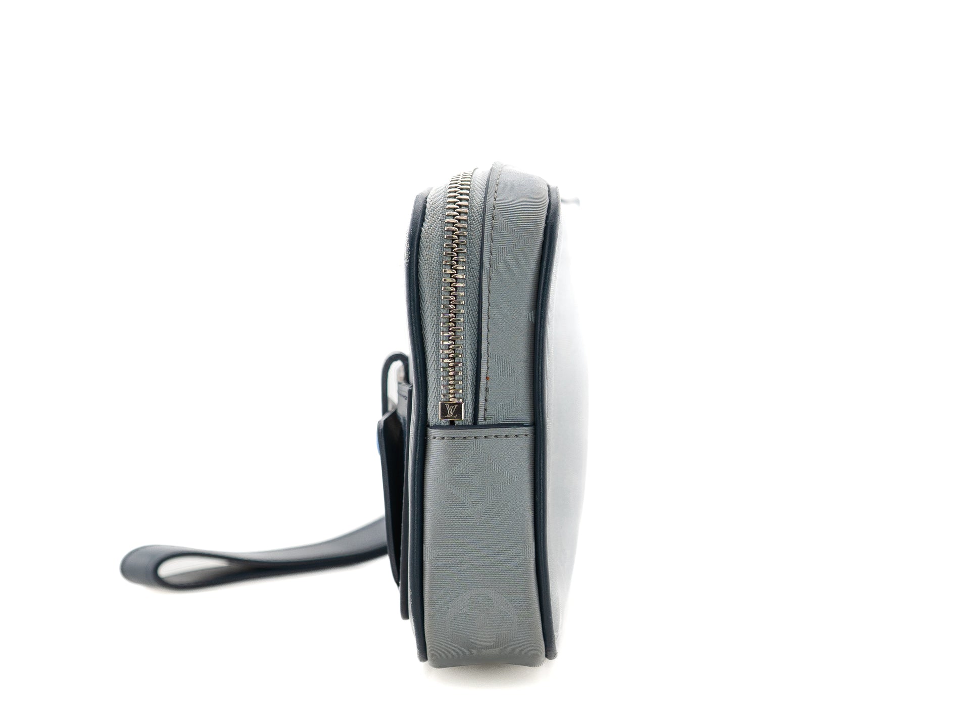 Louis Vuitton Alpha Clutch Monogram Satellite Silver