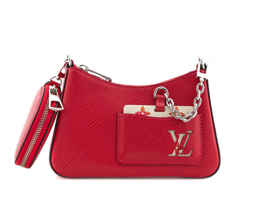 Louis Vuitton Marellini Epi Pomegranate Red