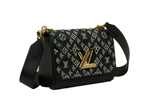 Louis Vuitton Twist MM Monogram Since 1854 Embroidered Noir