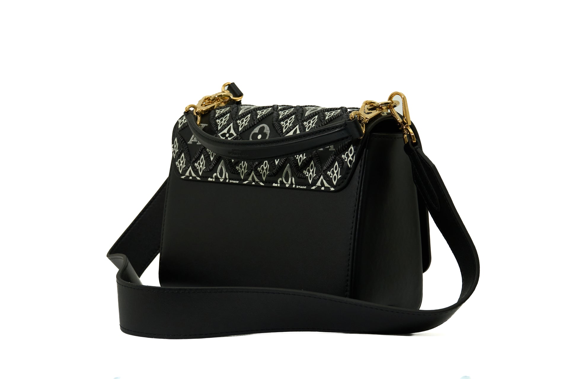 Louis Vuitton Twist MM Monogram Since 1854 Embroidered Noir