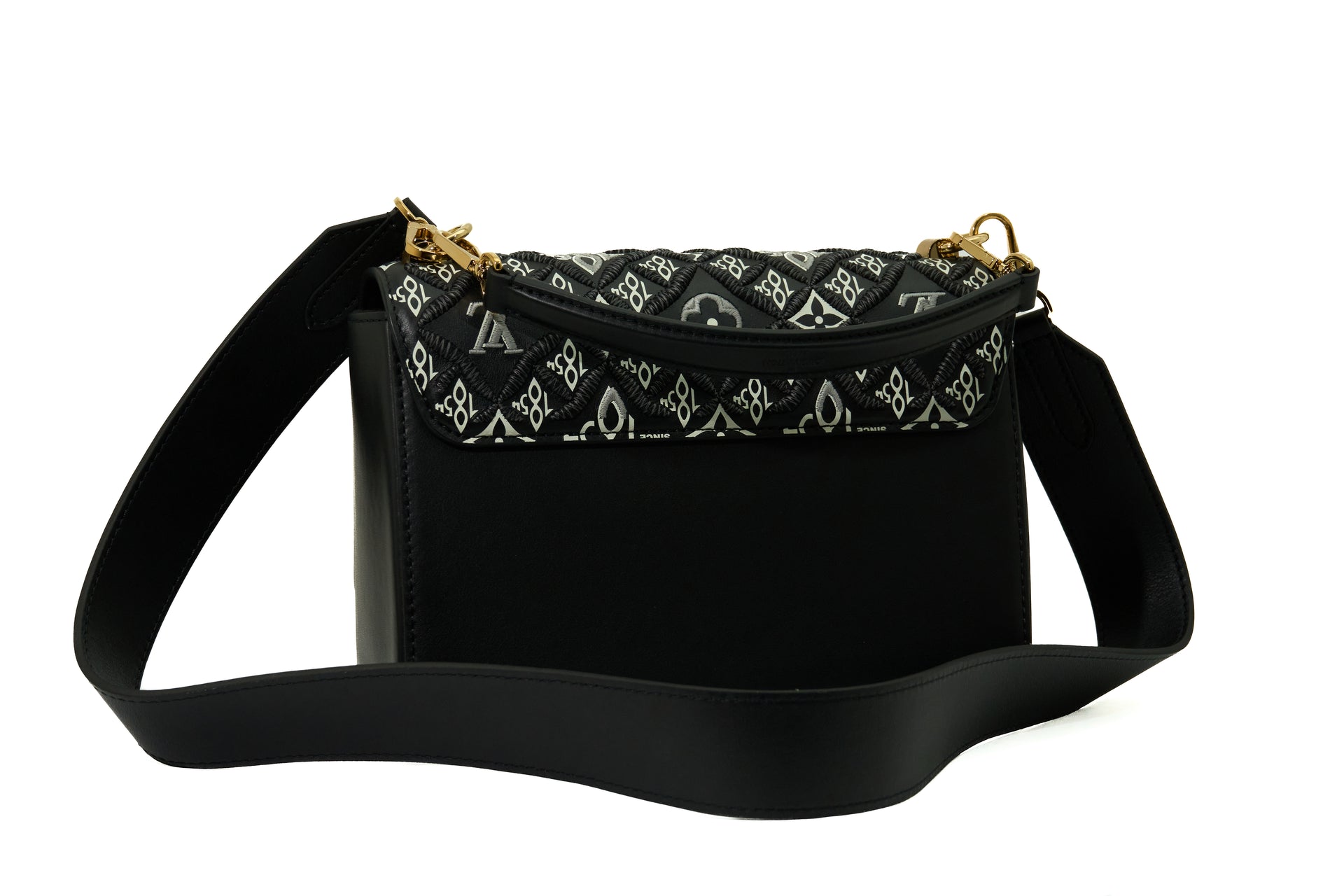 Louis Vuitton Twist MM Monogram Since 1854 Embroidered Noir