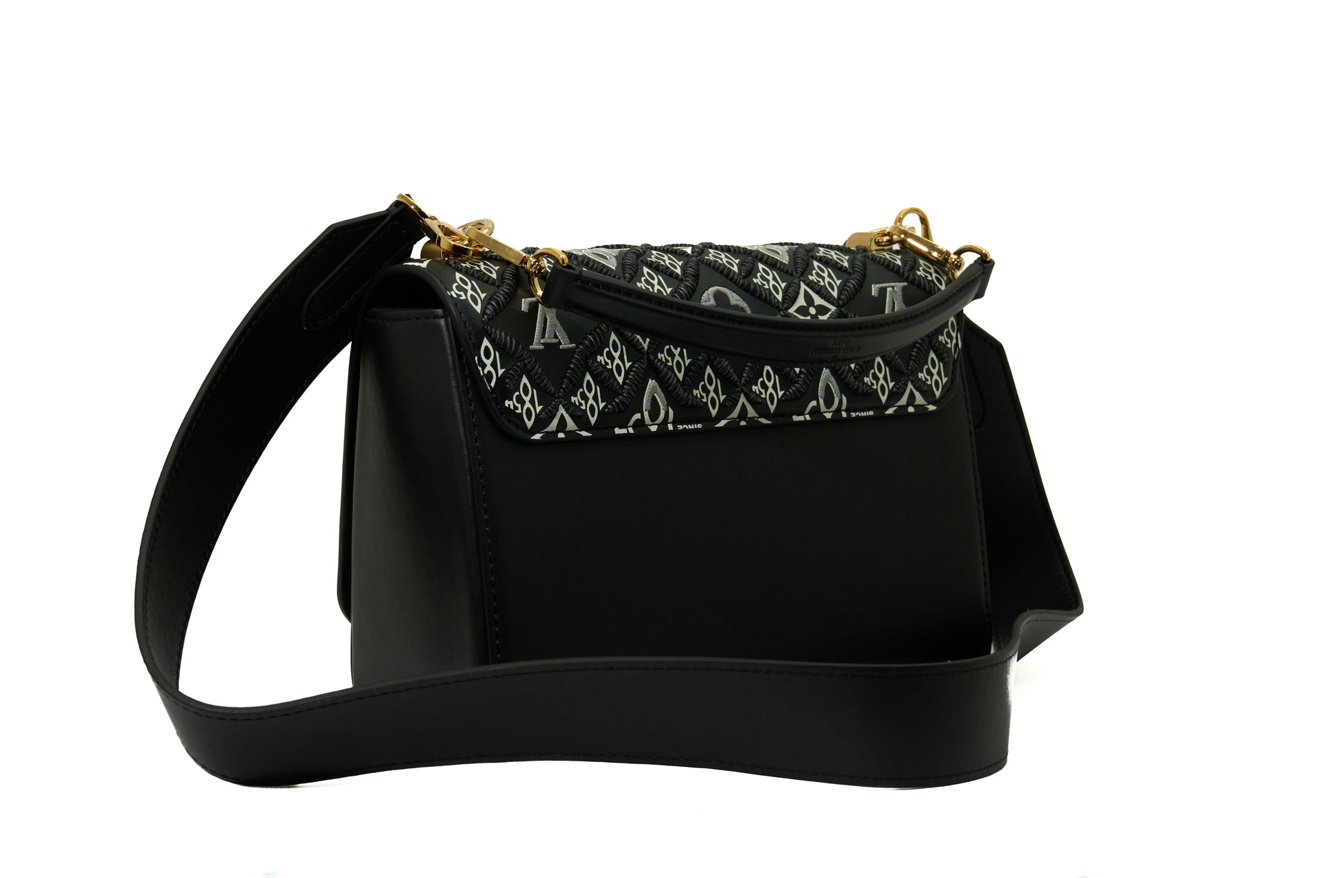 Louis Vuitton Twist MM Monogram Since 1854 Embroidered Noir