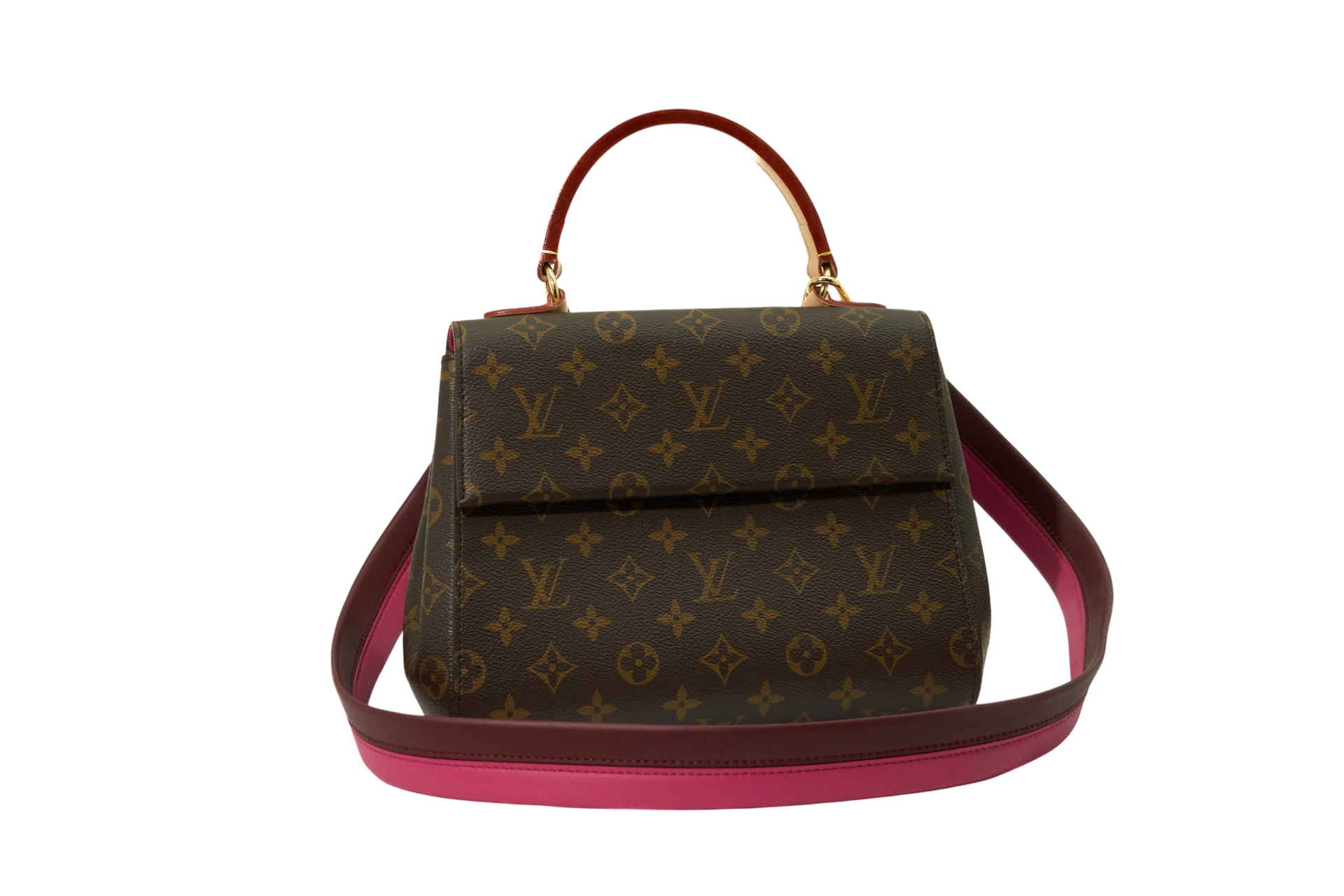 Louis Vuitton Cluny BB Monogram Bordeaux Fuchsia