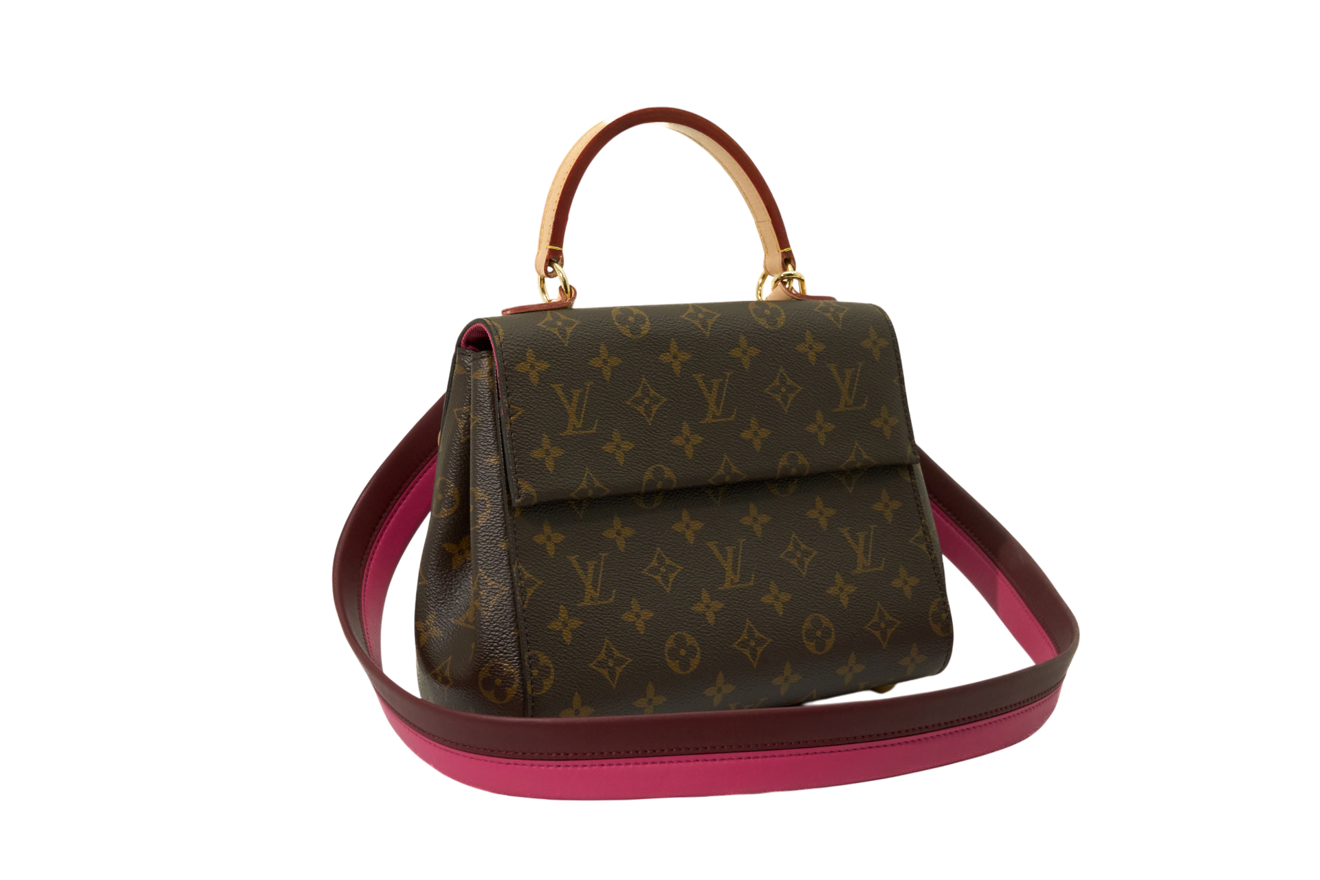 Louis Vuitton Cluny BB Monogram Bordeaux Fuchsia