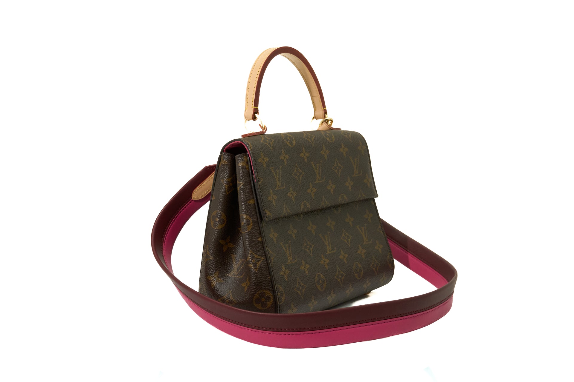 Louis Vuitton Cluny BB Monogram Bordeaux Fuchsia