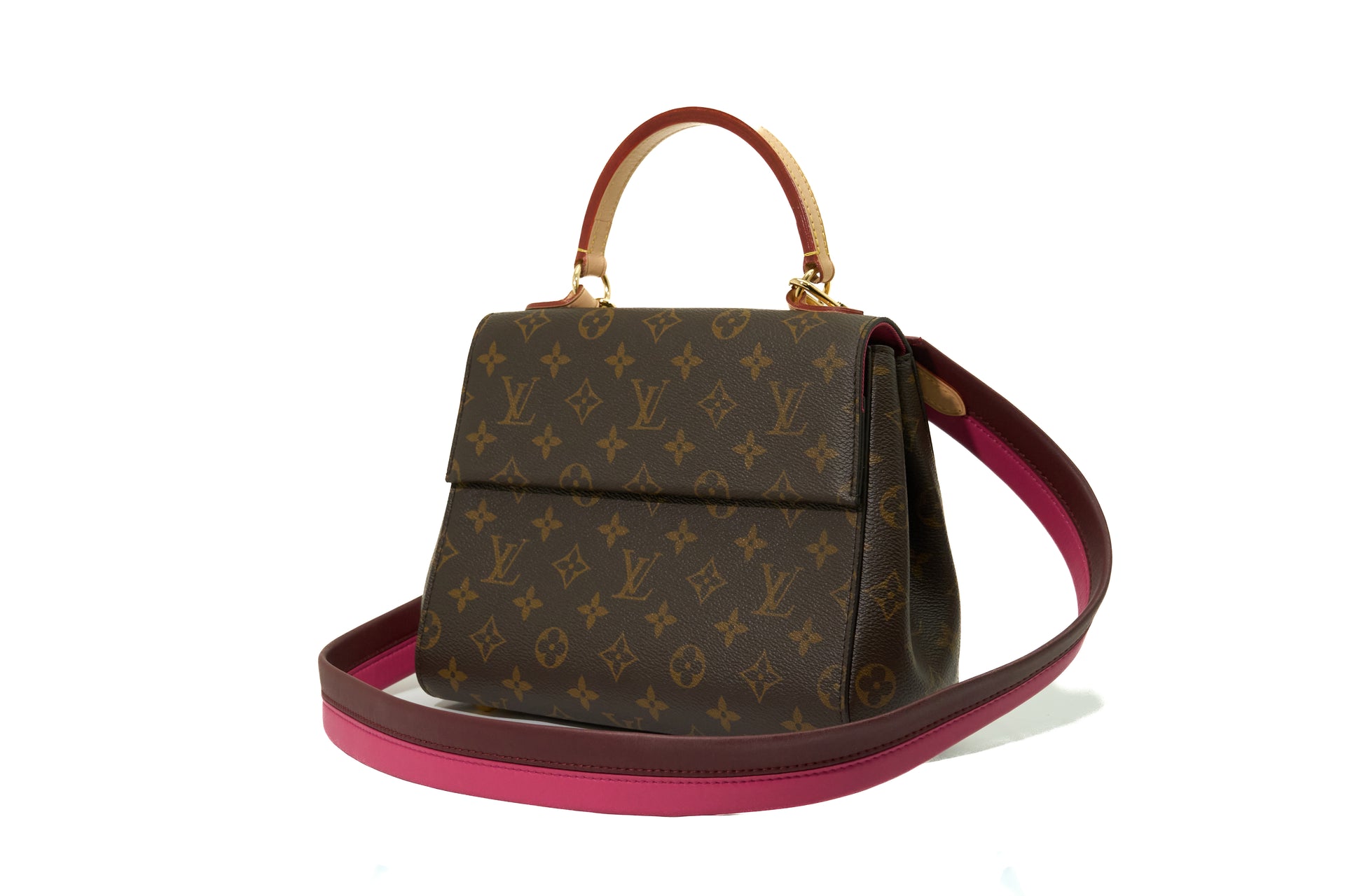 Louis Vuitton Cluny BB Monogram Bordeaux Fuchsia
