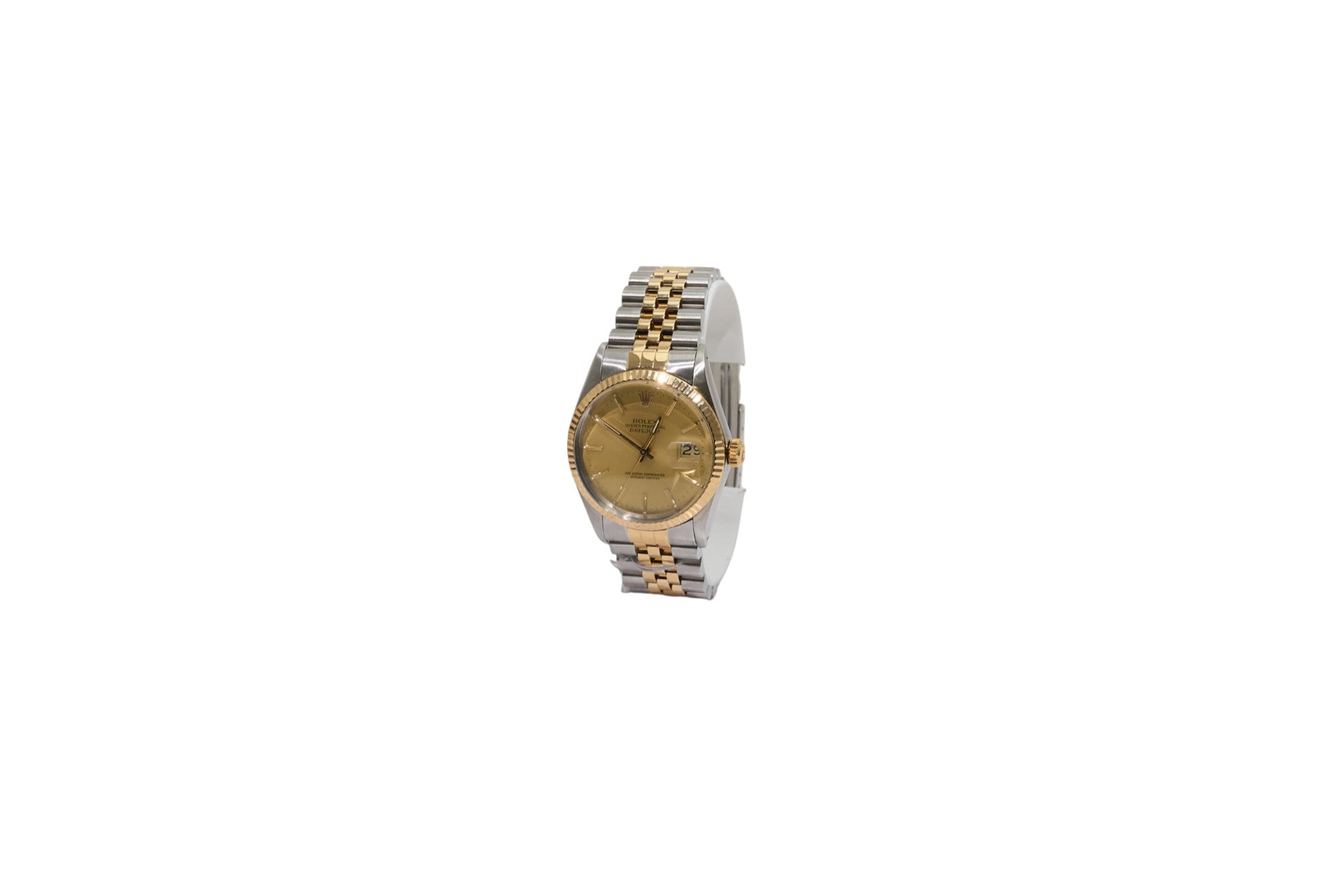 36mm Rolex Datejust Two Tone Jubilee Champagne Dial