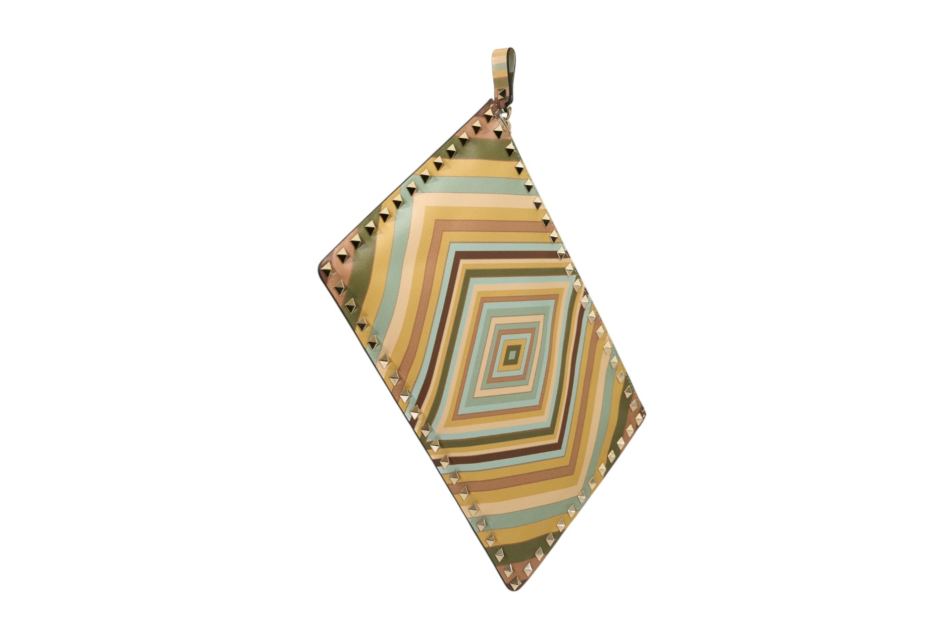 Valentino Garavani Rockstud 1975 Pouch Multcolor Green Tea Sorbet