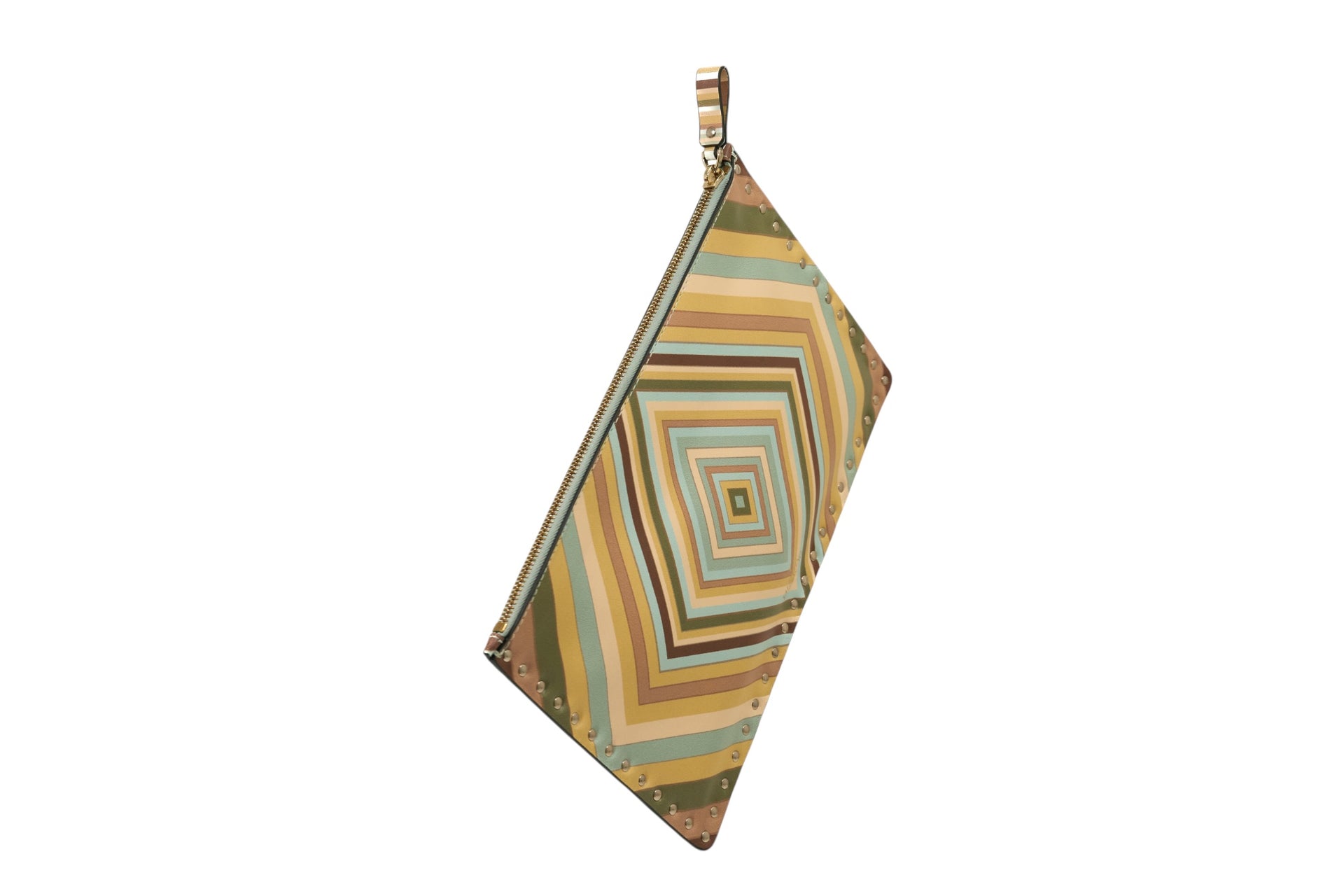 Valentino Garavani Rockstud 1975 Pouch Multcolor Green Tea Sorbet
