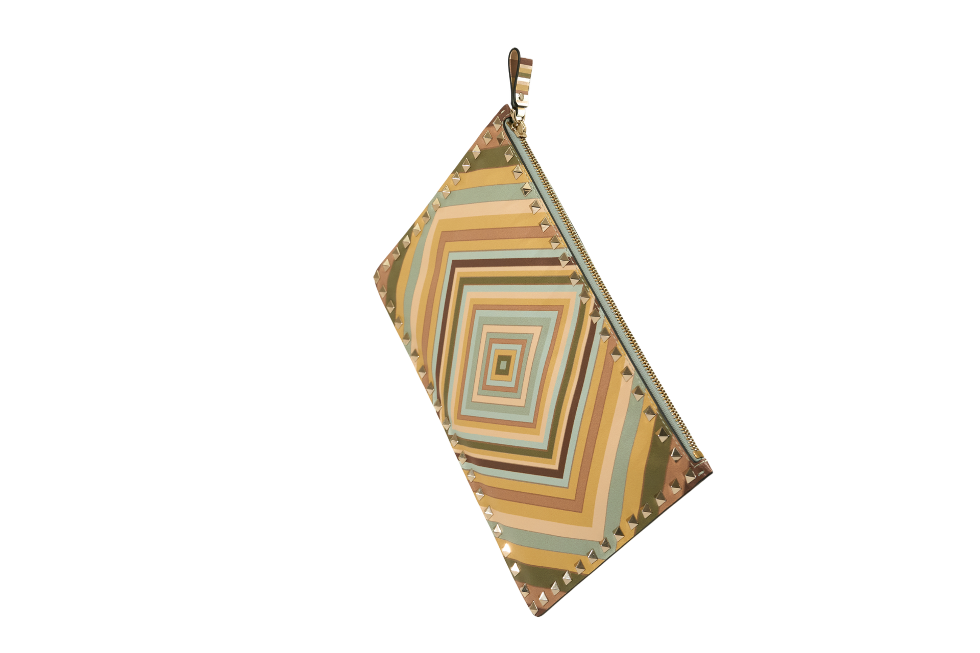 Valentino Garavani Rockstud 1975 Pouch Multcolor Green Tea Sorbet