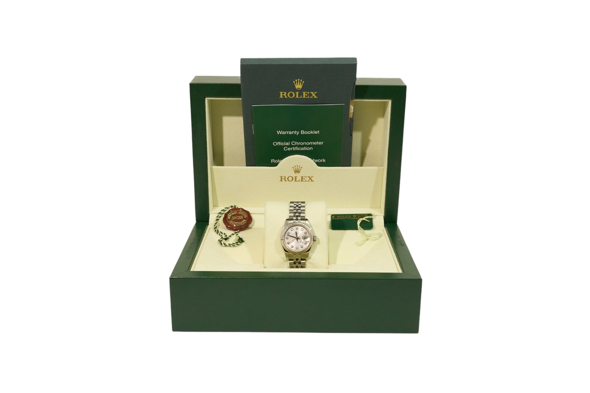 26mm Ladies Datejust Silver Diamond Dial Hidden Clasp (2010)