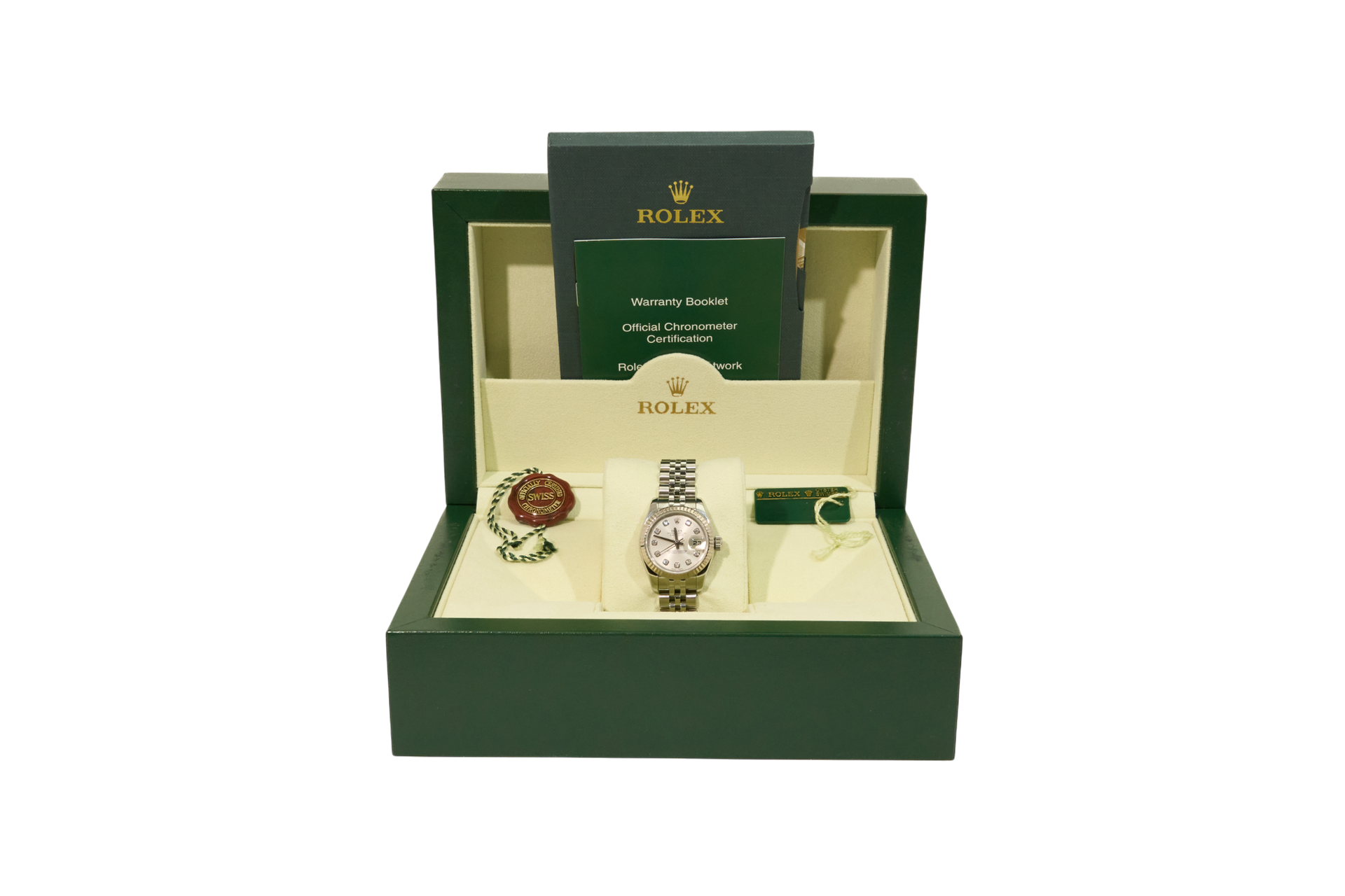 26mm Ladies Datejust Silver Diamond Dial Hidden Clasp (2010)