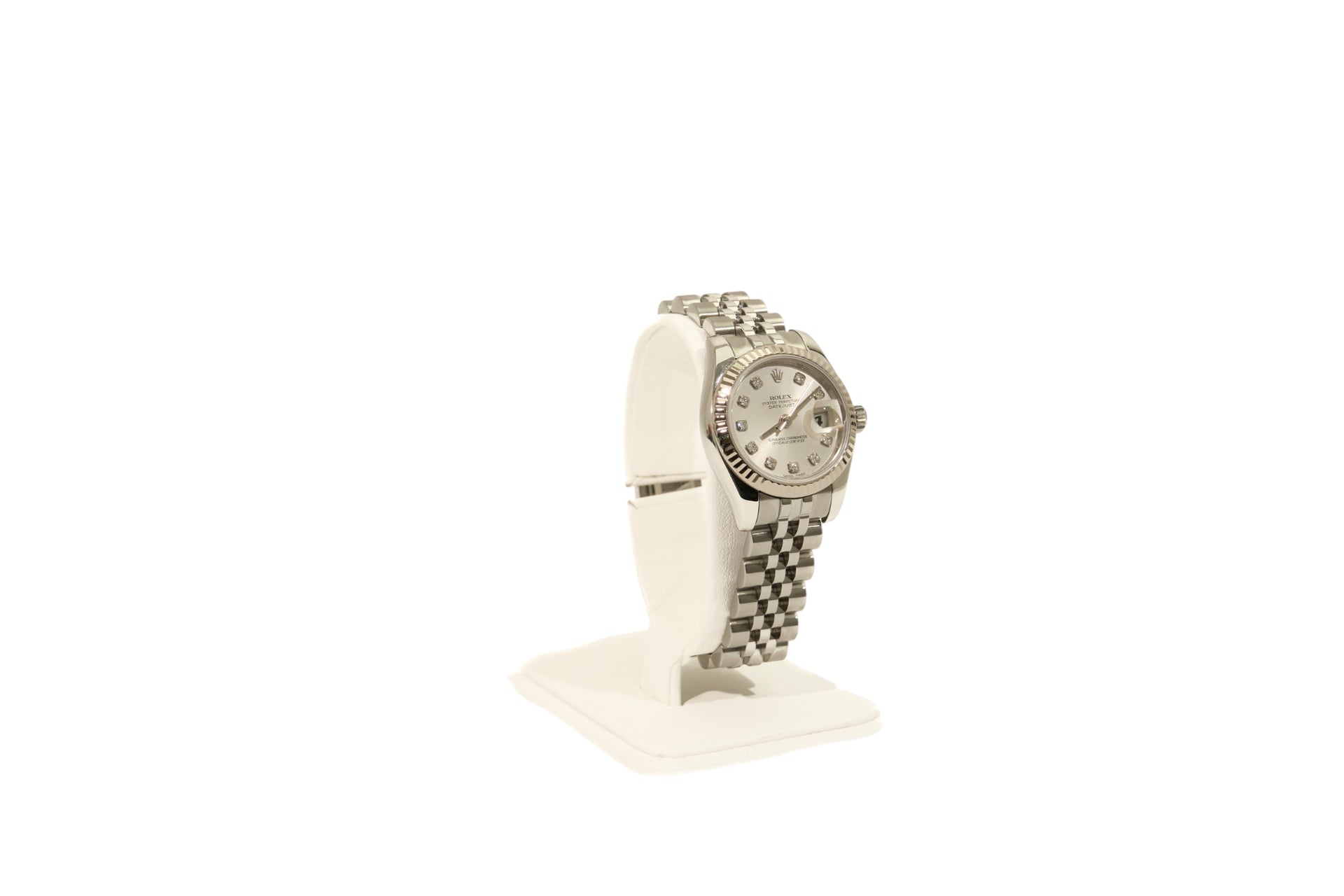 26mm Ladies Datejust Silver Diamond Dial Hidden Clasp (2010)