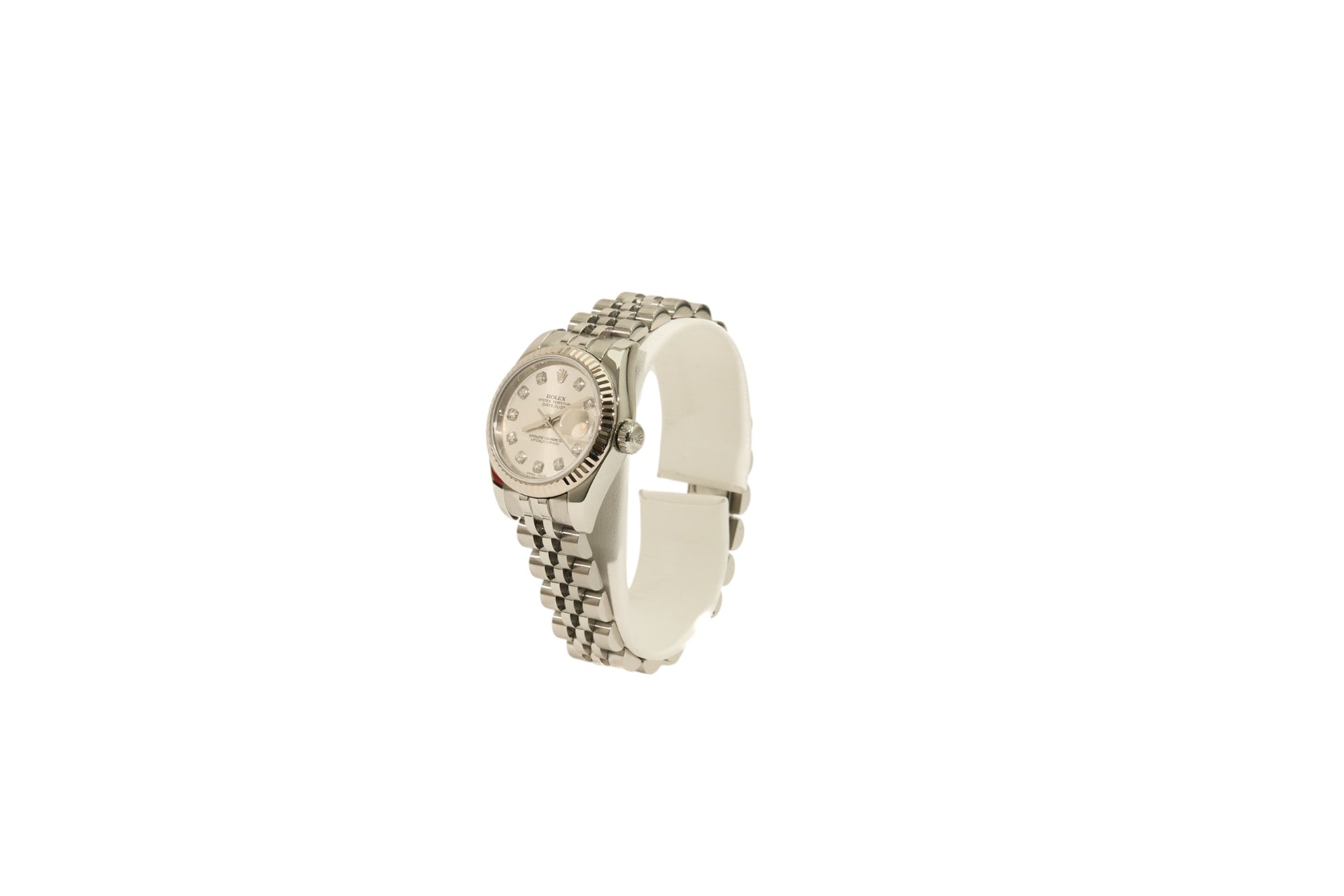 26mm Ladies Datejust Silver Diamond Dial Hidden Clasp (2010)