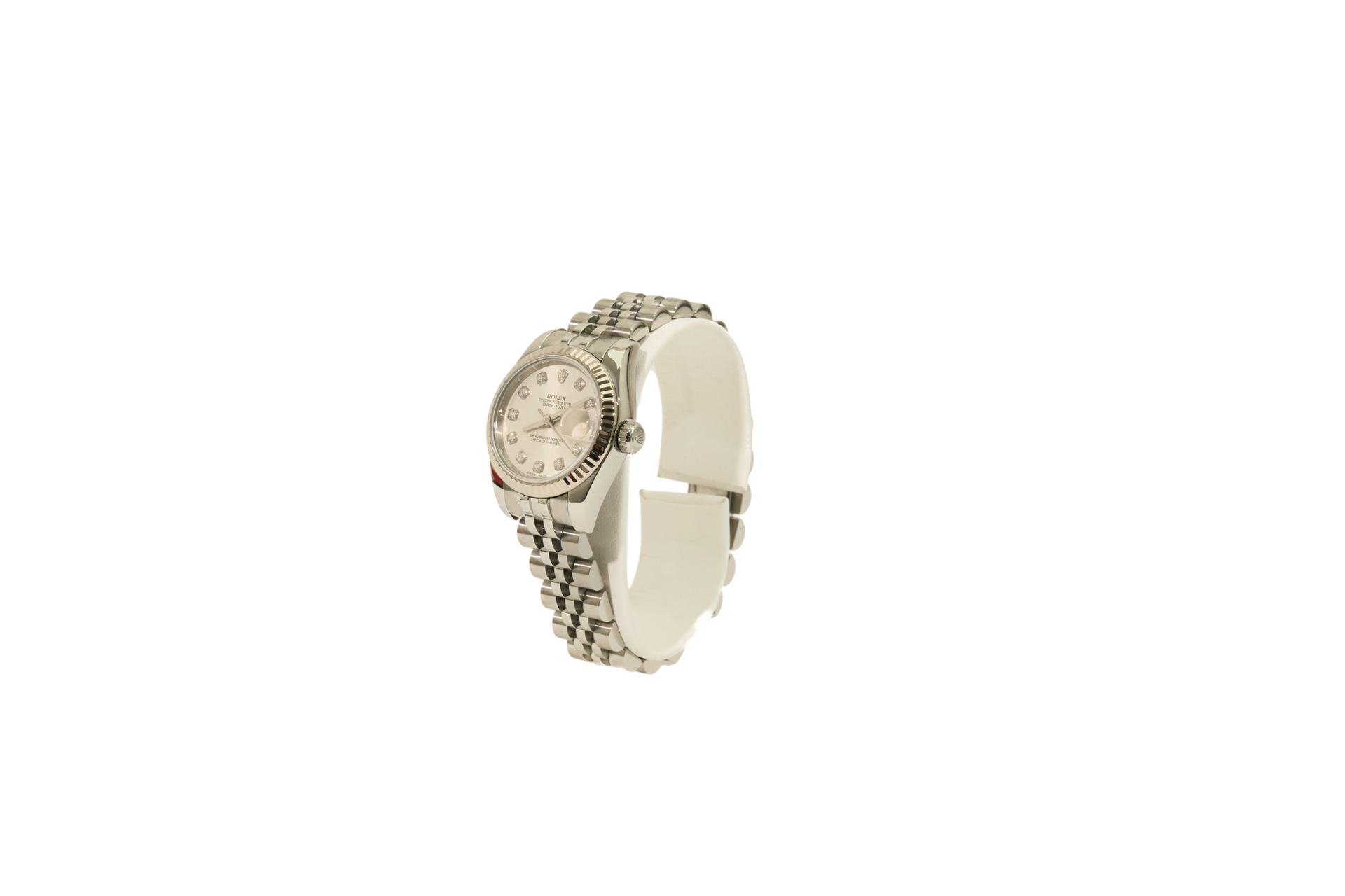 26mm Ladies Datejust Silver Diamond Dial Hidden Clasp (2010)
