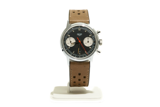 Vintage 1960's Heuer 36mm Chronograph Reverse Panda 7721NT