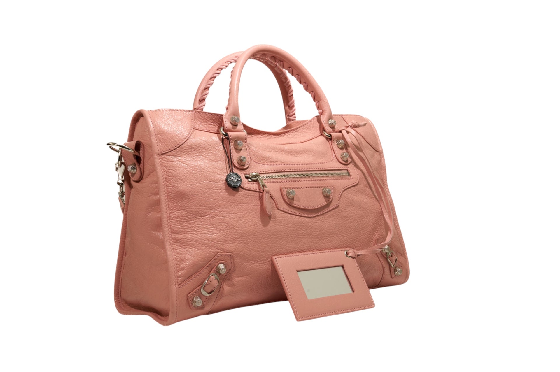 Balenciaga City Flat Studs Pink