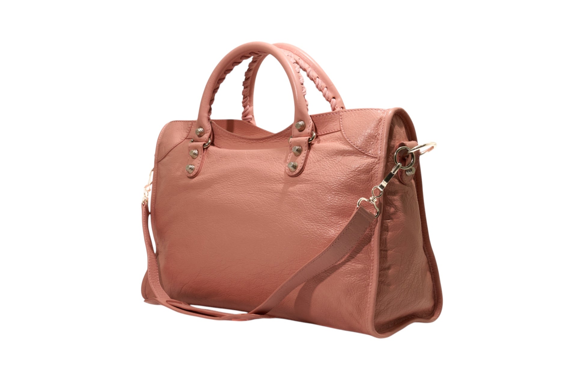 Balenciaga City Flat Studs Pink