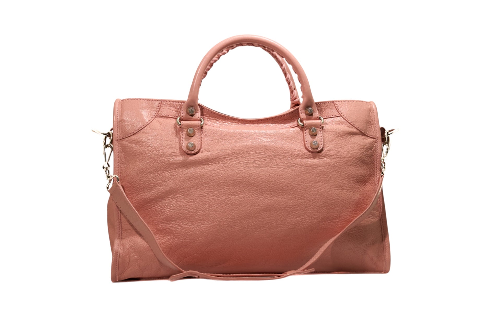 Balenciaga City Flat Studs Pink