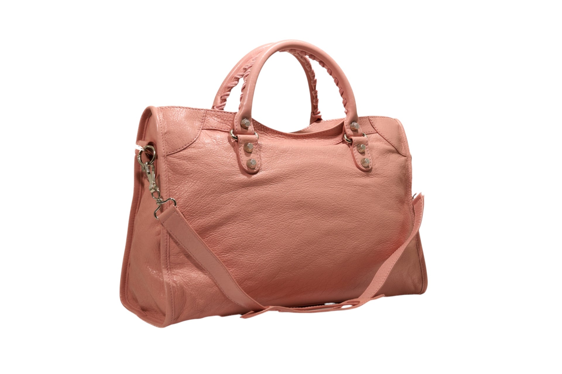 Balenciaga City Flat Studs Pink