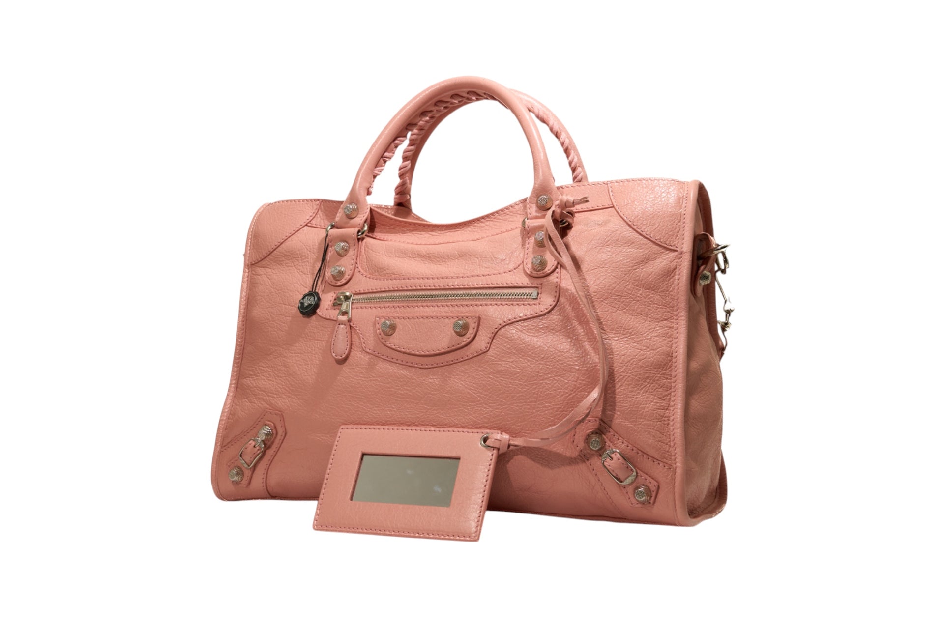 Balenciaga City Flat Studs Pink