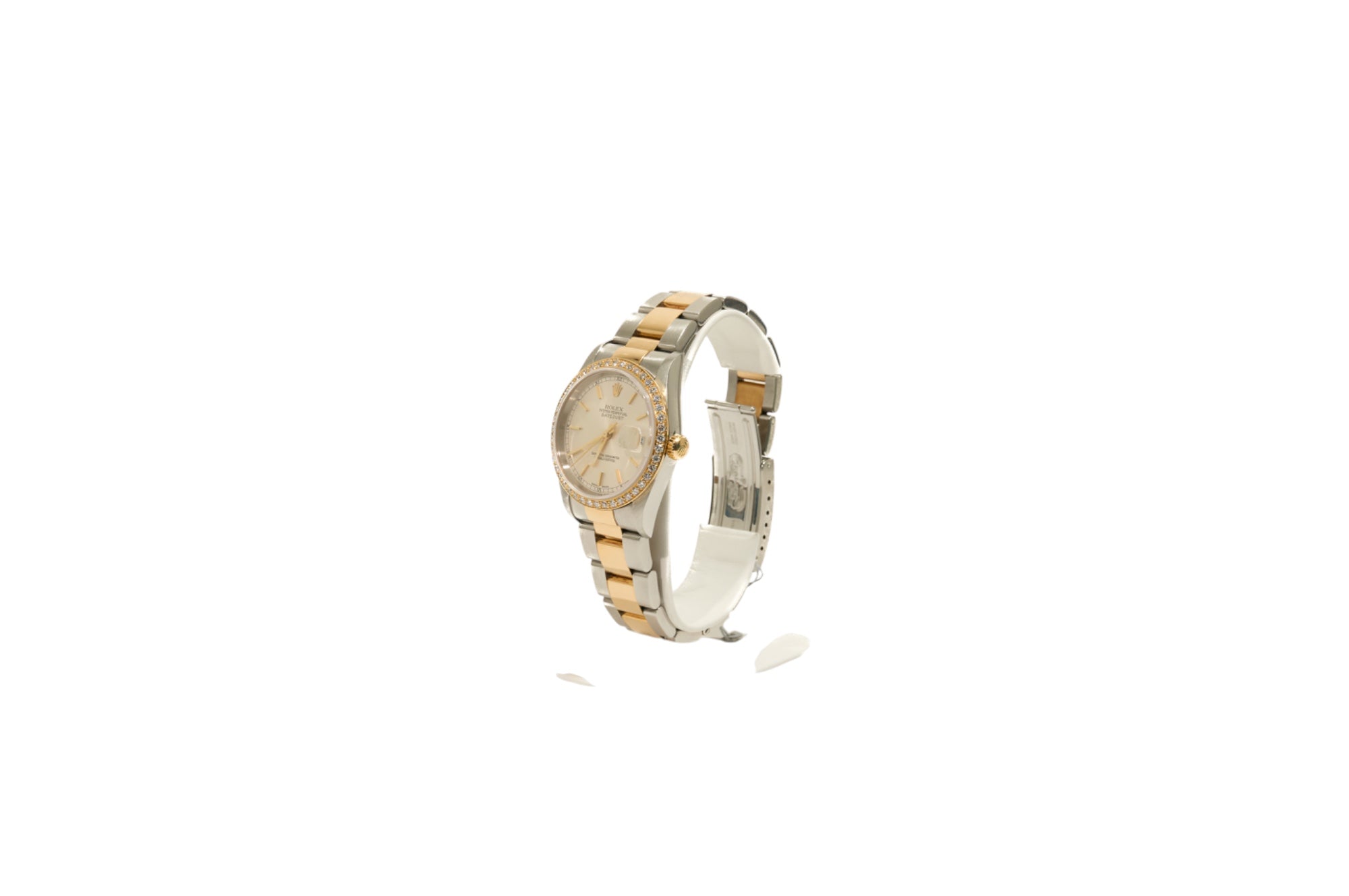 36mm Rolex Datejust Two Tone Diamond Bezel