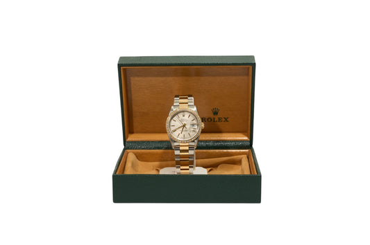 36mm Rolex Datejust Two Tone Diamond Bezel
