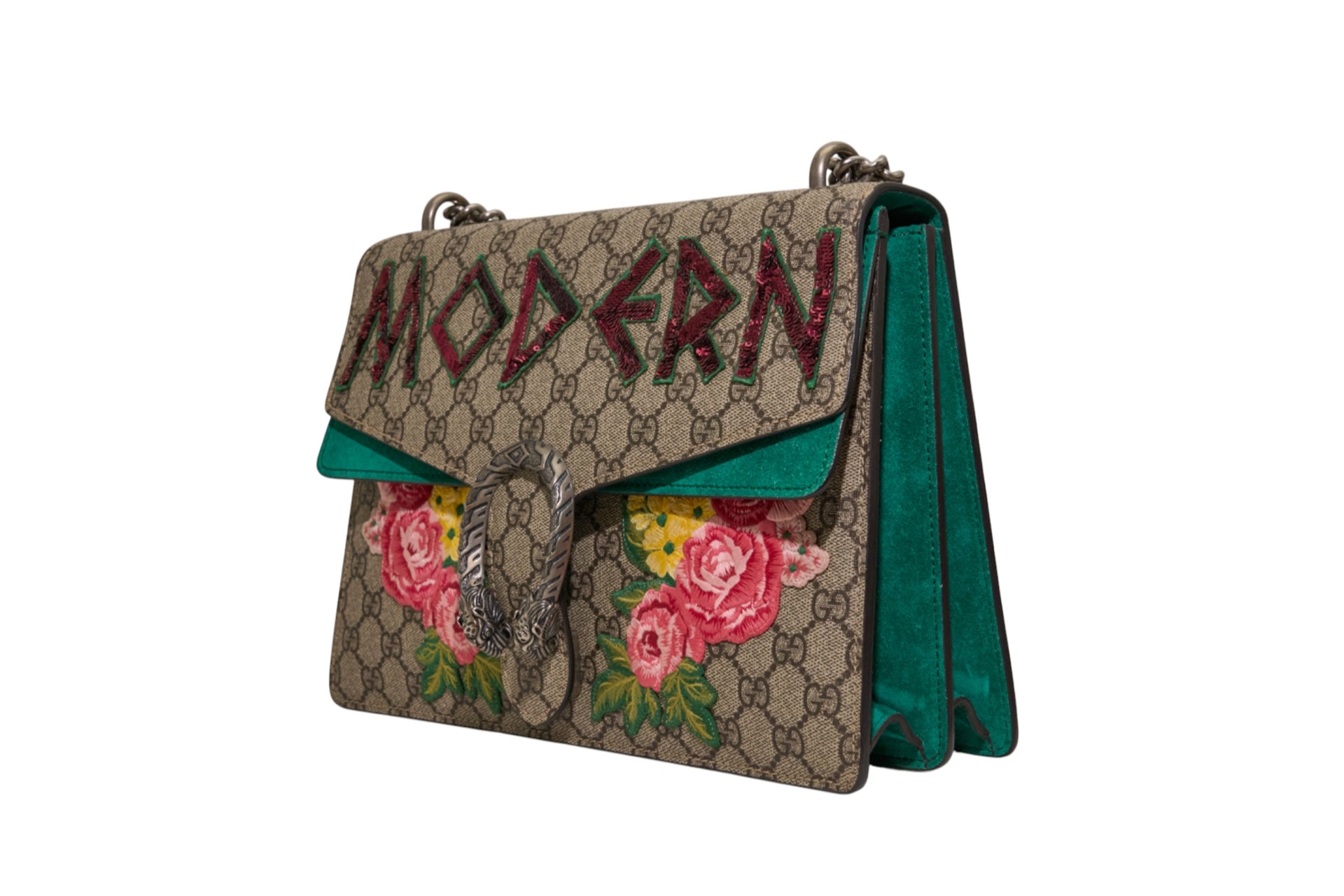 Gucci GG Dionysus Supreme Modern Embellished Medium Shoulder Bag