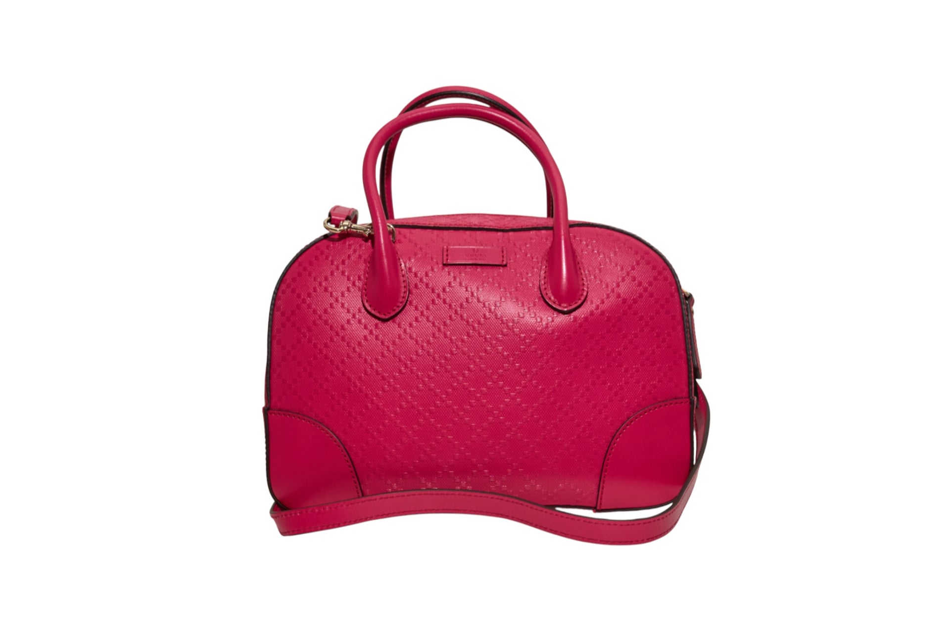 Gucci Diamante Pink Leather Bowling Bag
