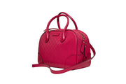 Gucci Diamante Pink Leather Bowling Bag