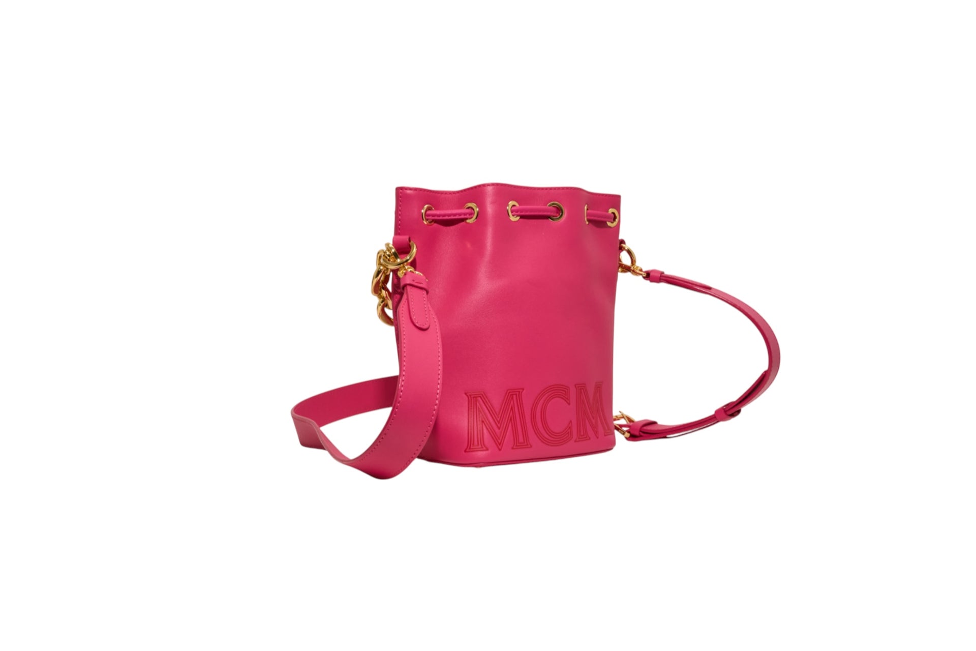 MCM Mini Bucket Bag Beetroot Purple