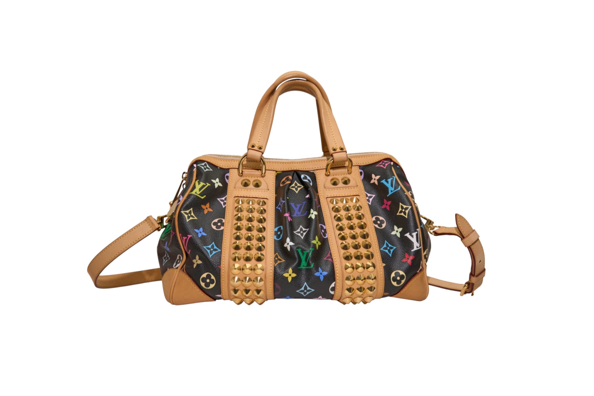 Louis Vuitton Courtney MM Monogram Multicolore Black