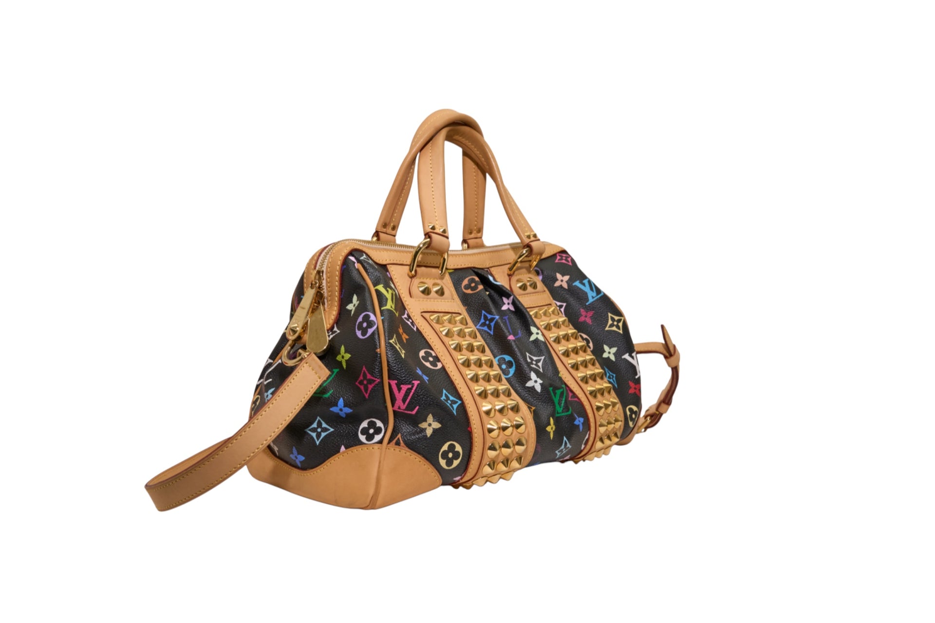 Louis Vuitton Courtney MM Monogram Multicolore Black
