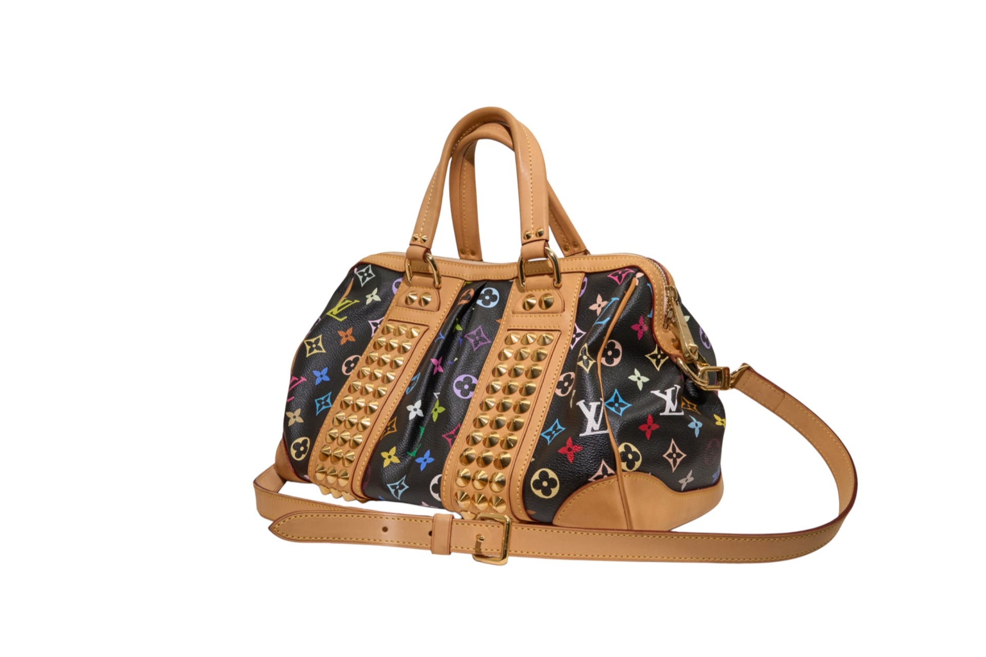Louis Vuitton Courtney MM Monogram Multicolore Black