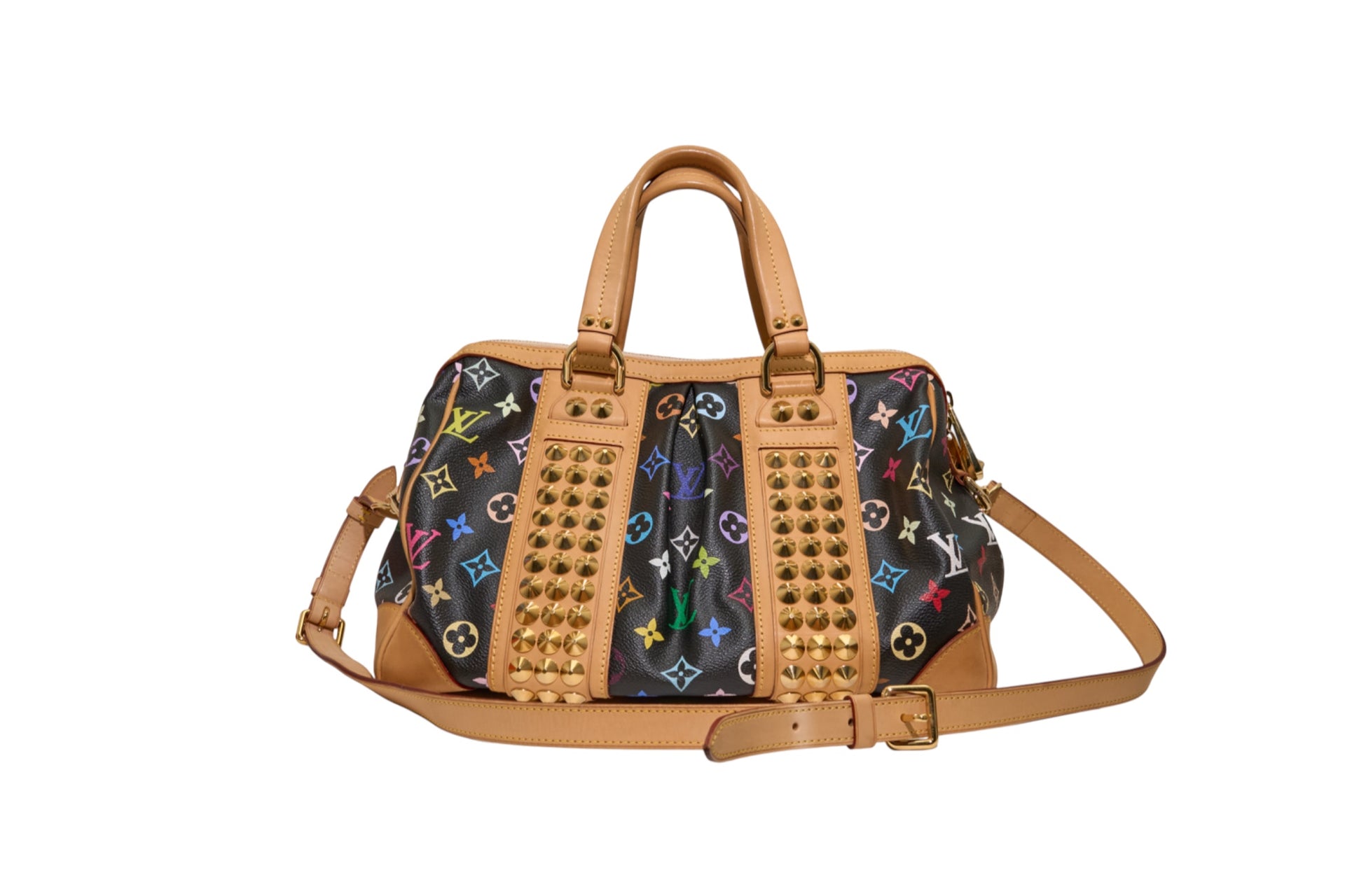 Louis Vuitton Courtney MM Monogram Multicolore Black