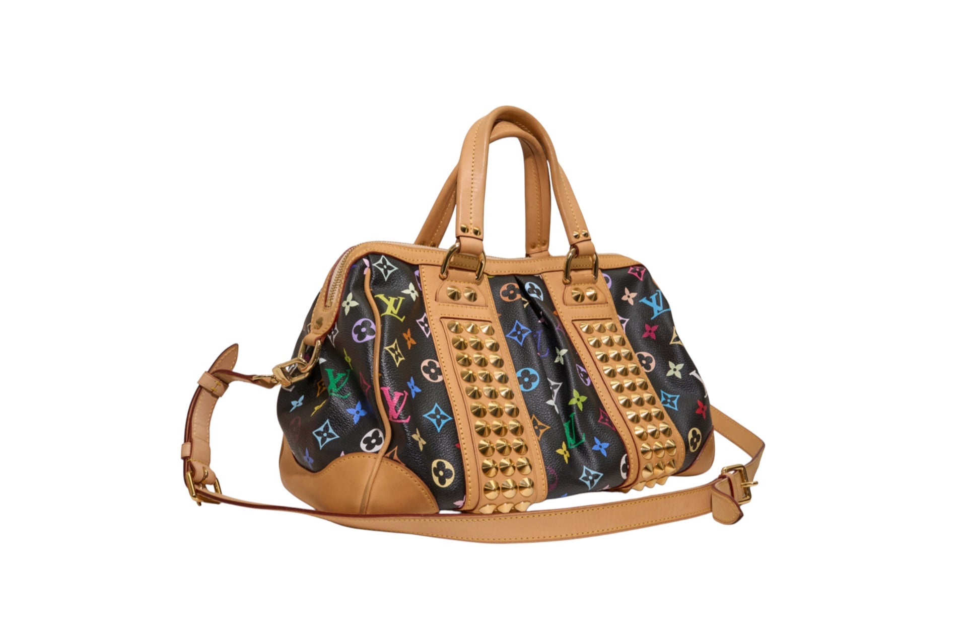 Louis Vuitton Courtney MM Monogram Multicolore Black