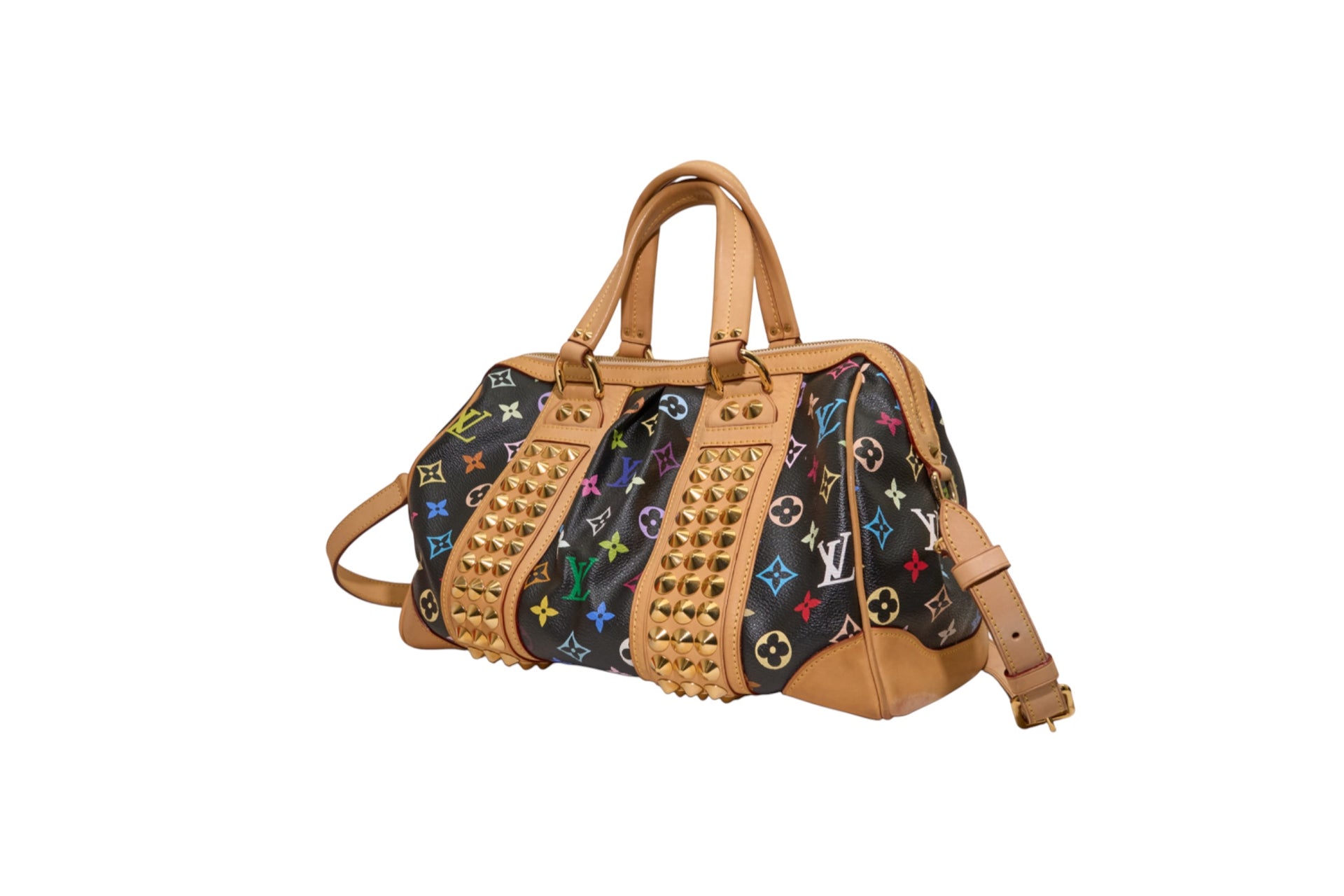 Louis Vuitton Courtney MM Monogram Multicolore Black
